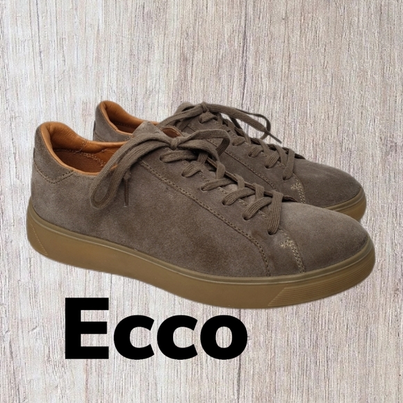Ecco Shoes Ecco Street Tray Softsuede Old School Tennis Shoes
